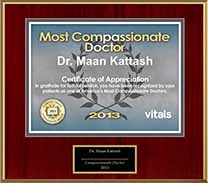 award-Compassionate-Doctor-2013-Dr-Maan-Kattash-plastic-surgeon