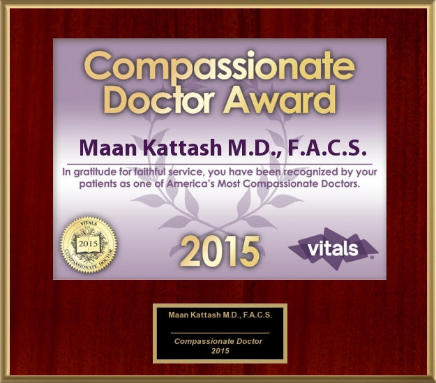 COMPASSIONATE DOCTOR AWARD 205: Awarded to Dr. Maan Kattash, M.D., Plastic Surgeon